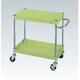 CSP-6062LNU [CSパールワゴン 軽量タイプ/均等耐荷重100kg/ナイロンウレタン車/H600mm/2段/移動式 W600×D400×H600mm]