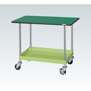 CSP-9061LTENU [CSパールワゴン 軽量タイプ/均等耐荷重150kg/改正RoHS10物質対応サカエリューム天板/ナイロンウレタン車/H620mm/1段＋天板付/移動式 W900×D600×H620mm]