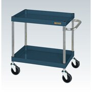 CSP-6062D [CSパールワゴン 中量タイプ/均等耐荷重150kg/ゴム車/H600mm/2段/移動式 W600×D400×H600mm]