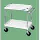 CSP-6082W [CSパールワゴン 中量タイプ/均等耐荷重100kg/ゴム車/H880mm/2段/移動式 W600×D400×H880mm]