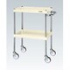 CSP-6082NUI [CSパールワゴン 中量タイプ/均等耐荷重100kg/ナイロンウレタン車/H880mm/2段/移動式 W600×D400×H880mm]