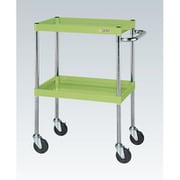 CSP-6082SE [CSパールワゴン 中量タイプ/均等耐荷重100kg/サイレントエラストマー車/H880mm/2段/移動式 W600×D400×H880mm]