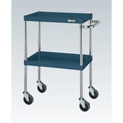 CSP-7582SED [CSパールワゴン 中量タイプ/均等耐荷重100kg/サイレントエラストマー車/H880mm/2段/移動式 W750×D500×H880mm]