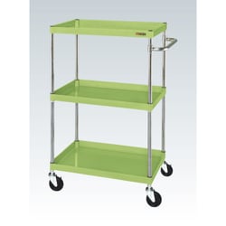 サカエ SAKAE CSP-10123SE 直送 代引不可 CSパールワゴン 中量タイプ／サイレントエラストマー車／H1200／3段 CSP10123SE サカエ SAKAE CSP-10123SE 直送 代引不可 CSパールワゴン 中量タイプ