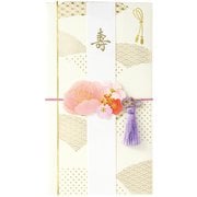 花飾り金封 白 キ30W