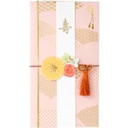 花飾り金封 桃 キ30P