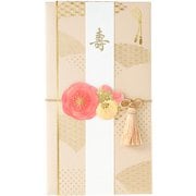 花飾り金封 きなり キ30BE