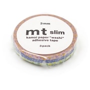 マスキングテープ mt slim 3mm 花 MTSLIMS15