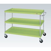 CSP-1083SE [CSパールワゴン 中量タイプ/均等耐荷重150kg/サイレントエラストマー車/H880mm/3段/移動式 W1000×D650×H880mm]