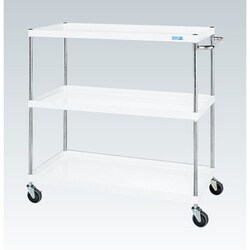 CSP-12123W [CSパールワゴン 中量タイプ/均等耐荷重150kg/ゴム車/H1200mm/3段/移動式 W1200×D600×H1200mm]