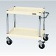 CSP-6062DSEI [CSパールワゴン 中量タイプ/均等耐荷重150kg/サイレントエラストマー車/H606mm/2段/移動式 W600×D400×H606mm]