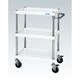 CSP-6083DSEW [CSパールワゴン 中量タイプ/均等耐荷重150kg/サイレントエラストマー車/H886mm/3段/移動式 W600×D400×H886mm]