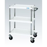 CSP-7583DSEW [CSパールワゴン 中量タイプ/均等耐荷重150kg/サイレントエラストマー車/H886mm/3段/移動式 W750×D500×H886mm]