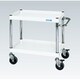 CSP-9062DSEW [CSパールワゴン 中量タイプ/均等耐荷重150kg/サイレントエラストマー車/H606mm/2段/移動式 W900×D600×H606mm]
