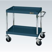 CSP-6062DSED [CSパールワゴン 中量タイプ/均等耐荷重150kg/サイレントエラストマー車/H606mm/2段/移動式 W600×D400×H606mm]