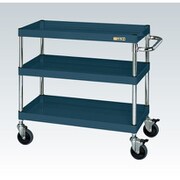 CSP-7573DSED [CSパールワゴン 中量タイプ/均等耐荷重150kg/サイレントエラストマー車/H746mm/3段/移動式 W750×D500×H746mm]