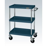 CSP-7583DSED [CSパールワゴン 中量タイプ/均等耐荷重150kg/サイレントエラストマー車/H886mm/3段/移動式 W750×D500×H886mm]