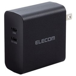ノートパソコン 充電器 PD65W USB Type-C×2 ブラック ACDC-PD4570BK