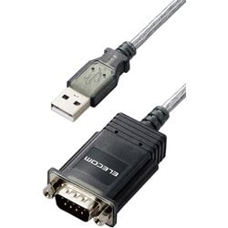 USBシリアル変換ケーブル 0.5m USB-A to RS232C（D-Sub9ピン） グラファイト UC-SGT2