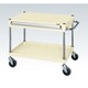 CSP-6061ASEI [CSパールワゴン 中量タイプ/均等耐荷重140kg/サイレントエラストマー車/H600mm/2段/移動式/引出し付 W600×D400×H600mm]