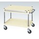 CSP-7561ANUI [CSパールワゴン 中量タイプ/均等耐荷重140kg/ナイロンウレタン車/H600mm/2段/移動式/引出し付 W750×D500×H600mm]