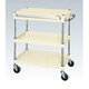 CSP-6072ASEI [CSパールワゴン 中量タイプ/均等耐荷重140kg/サイレントエラストマー車/H740mm/3段/移動式/引出し付 W600×D400×H740mm]
