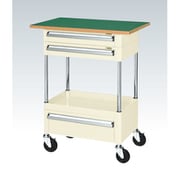 CSP-7571A2CTFNUI [CSパールワゴン 中量タイプ/均等耐荷重120kg/サカエリューム天板/ナイロンウレタン車/H760mm/1段＋天板付/移動式/引出し・天板付 W750×D500×H760mm]
