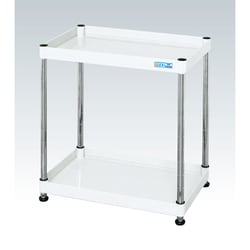 CSPN-6062W [CSパールワゴン 中量タイプ/均等耐荷重150kg/樹脂アジャスター付/H630mm/2段/固定式 W600×D400×H630mm]