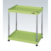 CSPN-9062 [CSパールワゴン 中量タイプ/均等耐荷重150kg/樹脂アジャスター付/H630mm/2段/固定式 W900×D600×H630mm]