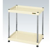 CSPN-9062I [CSパールワゴン 中量タイプ/均等耐荷重150kg/樹脂アジャスター付/H630mm/2段/固定式 W900×D600×H630mm]