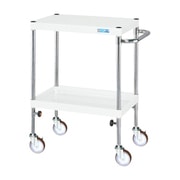 TCSP-9072NUW [CSパールワゴン 軽量タイプ/均等耐荷重75kg/ナイロンウレタン車/H725～975mm/2段/移動式 W900×D600×H725～975mm]