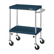 TCSP-6072SED [CSパールワゴン 軽量タイプ/均等耐荷重75kg/サイレントエラストマー車/H725～975mm/2段/移動式 W600×D400×H725～975mm]
