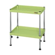 TCSPN-7572 [CSパールワゴン 軽量タイプ/均等耐荷重75kg/樹脂アジャスター付/H610～860mm/2段/固定式 W750×D500×H610～860mm]