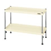 TCSPN-9072I [CSパールワゴン 軽量タイプ/均等耐荷重75kg/樹脂アジャスター付/H610～860mm/2段/固定式 W900×D600×H610～860mm]