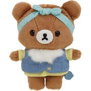 MO11401 リラックマ ぬいぐるみ こもれびキャンプ シリーズ チャイロイコグマ（デニムベストとTシャツ） [キャラクターグッズ]
