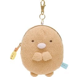 PB69303 すみっコぐらし ぬいぐるみリール付パスケース とんかつ [キャラクターグッズ]