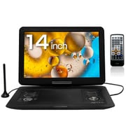 14インチ 1.5倍速 フルセグ ポータブルDVDプレーヤー 外付けHDD地デジ録画対応 AS-14TVR01