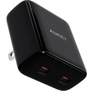 USB急速充電器 Minima Duo 35W USB PD(パワーデリバリー)対応 USB-C×2 GaN搭載 折りたたみ式プラグ採用 ブラック PA-U4-BK