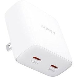 USB急速充電器 Minima Duo 35W USB PD（パワーデリバリー）対応 USB-C×2 GaN搭載 折りたたみ式プラグ採用 ホワイト PA-U4-WT
