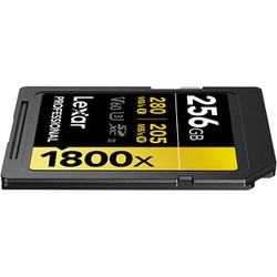 Lexar SDXCカード 256GB 1800x UHS-II Gold U3 V60 LSD1800256G-B1NNJ