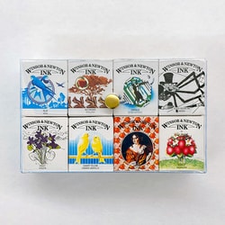 ウィンザー＆ニュートン ドローイングインク 14ml 8色セット Hセット 19509809