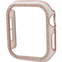 w00065wr6 [Apple Watch 45mm用 スワロフスキーフレーム WH/RGD]
