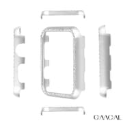w00290s5 [Apple Watch 41mm用 メタリックスワロフスキーフレーム SV]