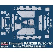 AT35087 1/35 WWII ドイツ IV号駆逐戦車/70（A）用ツィンメリットセット（タミヤ35381用） [プラモデル用パーツ]