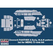 AT35082 1/35 WWII ドイツ パンサー戦車A型初期型 MAN社製用ツィンメリットセット（モンモデルTS-046用） [プラモデル用パーツ]