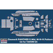 AT35080 1/35 WWII ドイツ パンサー戦車G型中期型 MAN社製 アルデンヌの戦い1944用ツィンメリットセット（タコム用） [プラモデル用パーツ]