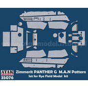AT35076 1/35 WWII ドイツ パンサー戦車G型 MAN社製用ツィンメリットセット（ライフィールドモデル用） [プラモデル用パーツ]