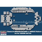 AT35070 1/35 WWII ドイツ ベルゲパンサー回収戦車 デマーク社製用ツィンメリットセット（タコム2101用） [プラモデル用パーツ]