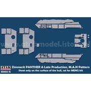 AT35066-A 1/35 WWII ドイツ パンサー戦車A型後期型 MAN社製用ツィンメリットセット＃2（車体のみ モンモデルTS-035用） [プラモデル用パーツ]