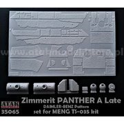 AT35065 1/35 WWII ドイツ パンサー戦車A型後期型 MAN社製用ツィンメリットセット（モンモデルTS-035用） [プラモデル用パーツ]